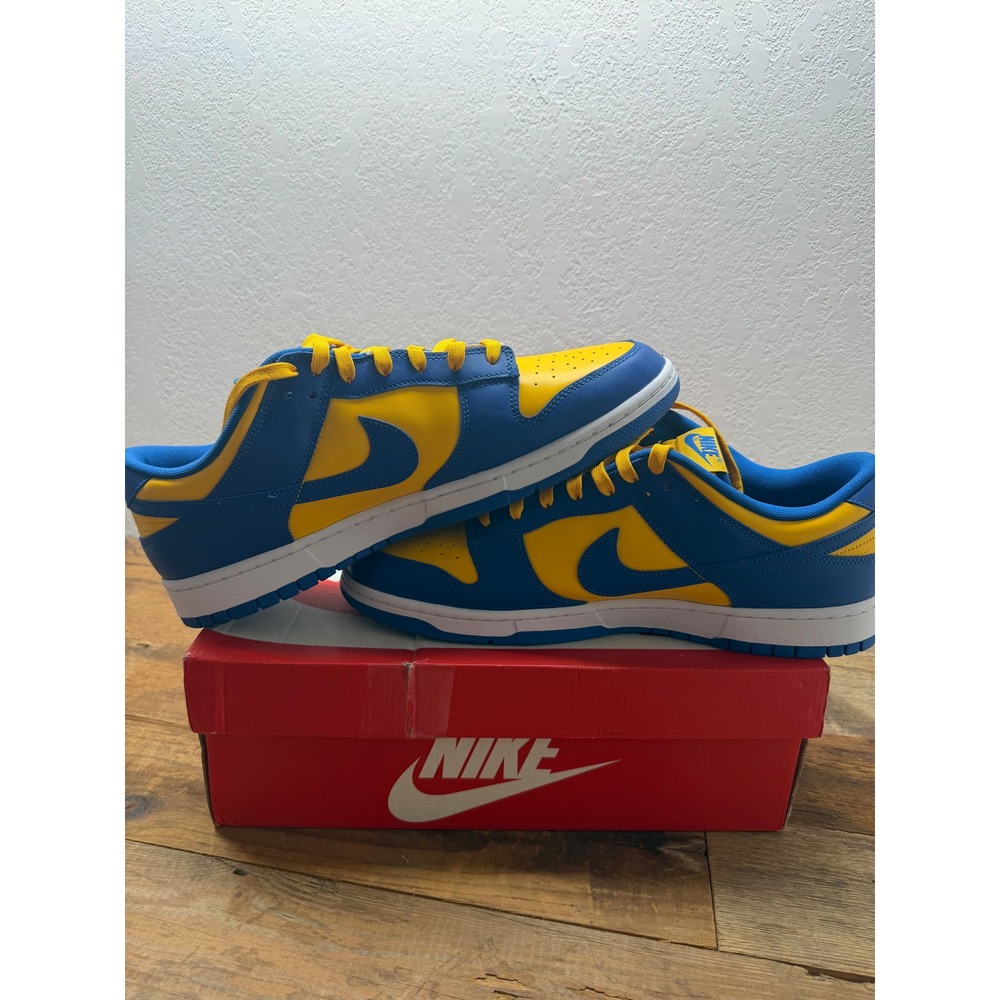 Nike Dunk Low Retro Blue Jay University Gold DD1391-402 Sz 14 "UCLA" VNDS - Picture 5 of 7